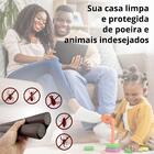 Kit 2 Unidades Veda Porta Protetor Rolinho Impermeável Ajustá