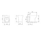 Kit 2 Vaso Sanitários Rimless Com Assento Pp Softclose Vip Ce