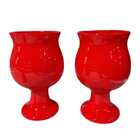 Kit 2 Vaso Taça Luxo Para Decoração De Casa E Festa Em Cêrami