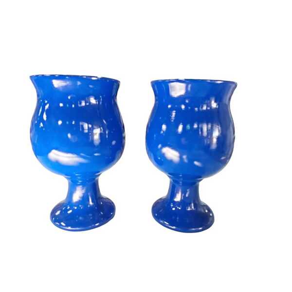 Kit 2 Vaso Taça Luxo Para Decoração De Casa E Festa Em Cêrami