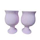 Kit 2 Vaso Taça Luxo Para Decoração De Casa E Festa Em Cêrami