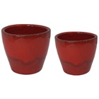 Kit 2 Vasos Cachepot De Cerâmica 6 Cores Para Decoração - Ver