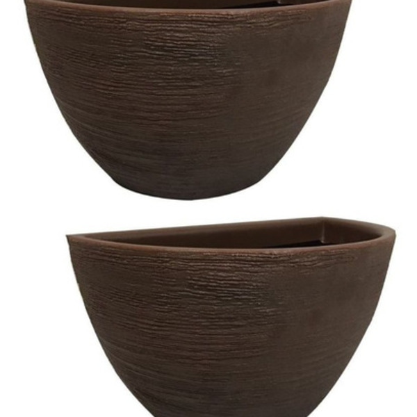Kit 2 Vasos De Parede 18x33 Para Jardim Vertical