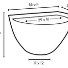 Kit 2 Vasos De Parede 18x33 Para Jardim Vertical