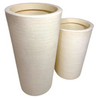 Kit 2 Vasos De Polietileno para Planta Grande Jardim Bege