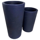 Kit 2 Vasos p/ Planta Grande Jardim Decorativo Azul