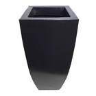 Kit 2 Vasos Quadrados para Plantas em Polietileno 41cm Preto