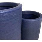 Kit 2 Vasos Redondo Polietileno Pequeno E Médio Azul