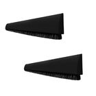 Kit 2 Veda Porta Adesivo Pvc Preto 80 Cm Ajustavel Contra Poe