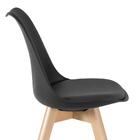 Kit - 2 X Banquetas + 4 X Cadeiras Estofadas Leda - Preto