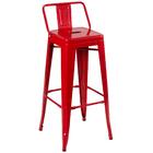 Kit - 2 X Banquetas Altas Iron Tolix Com Encosto - Industrial