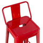 Kit - 2 X Banquetas Altas Iron Tolix Com Encosto - Industrial