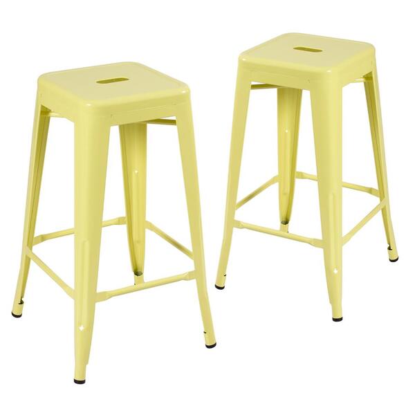 Kit - 2 X Banquetas Altas Iron Tolix - Industrial - Vintage -