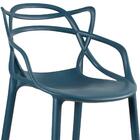 Kit - 2 X Banquetas Altas Masters Allegra - Azul Petróleo