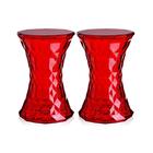 Kit - 2 X Banquetas Baixas Stone - Amara - Vermelho