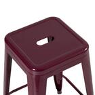 Kit - 2 X Banquetas Iron Tolix - 61 Cm - Industrial - Aço - V