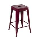 Kit - 2 X Banquetas Iron Tolix - 61 Cm - Industrial - Aço - V