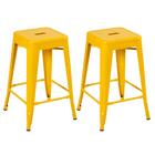 Kit - 2 X Banquetas Iron Tolix - 61 Cm - Industrial - Aço - V