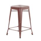 Kit - 2 X Banquetas Iron Tolix - 61 Cm - Industrial - Aço - V