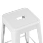 Kit - 2 X Banquetas Médias Iron Tolix - 66 Cm - Branco