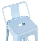 Kit - 2 X Banquetas Médias Iron Tolix Com Encosto - 66 Cm - A