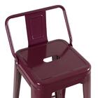 Kit - 2 X Banquetas Médias Iron Tolix Com Encosto - 66 Cm - V