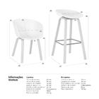 Kit - 2 X Cadeiras + 2 X Banquetas Altas Cassia - Branco