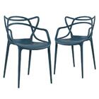 Kit - 2 X Cadeiras Allegra - Azul Petróleo