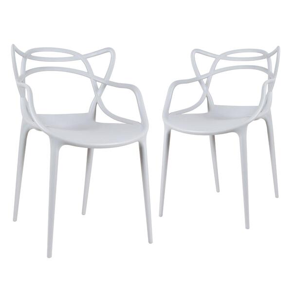 Kit - 2 X Cadeiras Allegra - Cinza Claro