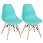Kit - 2 X Cadeiras Charles Eames Eiffel Dsw - Base De Madeira