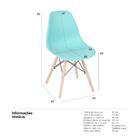 Kit - 2 X Cadeiras Charles Eames Eiffel Dsw - Base De Madeira