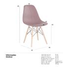 Kit - 2 X Cadeiras Charles Eames Eiffel Dsw - Base De Madeira