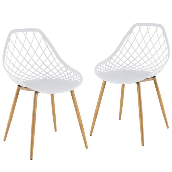 Kit - 2 X Cadeiras Clarice - Cleo - Branco
