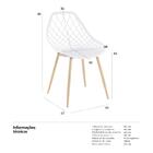 Kit - 2 X Cadeiras Clarice - Cleo - Branco