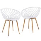 Kit - 2 X Cadeiras Clarice Nest Com Apoio De Braços - Sidera