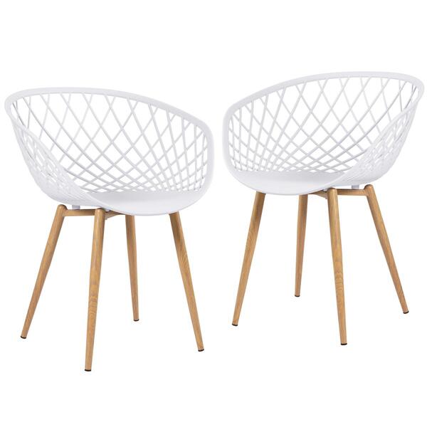 Kit - 2 X Cadeiras Clarice Nest Com Apoio De Braços - Sidera
