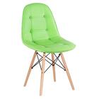 Kit - 2 X Cadeiras Eames Eiffel Botonê - Verde - Base De Made