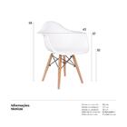 Kit - 2 X Cadeiras Eames Junior Com Apoios De Braços - Infant