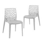 Kit - 2 X Cadeiras Gruvyer - Cinza Claro