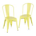 Kit - 2 X Cadeiras Iron Tolix - Amarelo Light