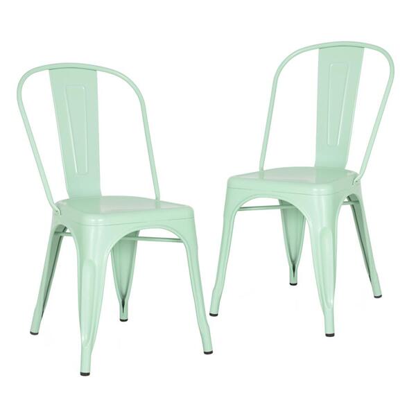 Kit - 2 X Cadeiras Iron Tolix - Verde Claro