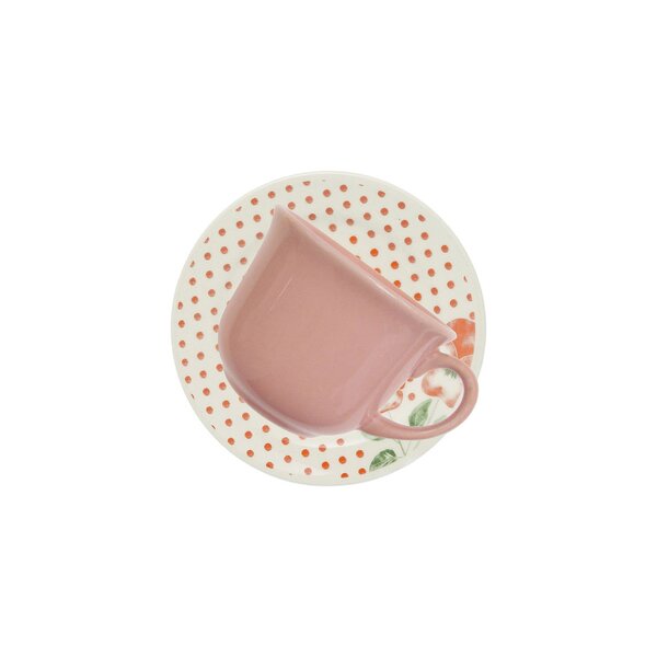 Kit 2 Xícaras Com Pires Biona Holambra Oxford® 200 Ml