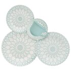 Kit 2 Xícaras Com Pires Donna Mandala Oxford Cerâmica 180ml