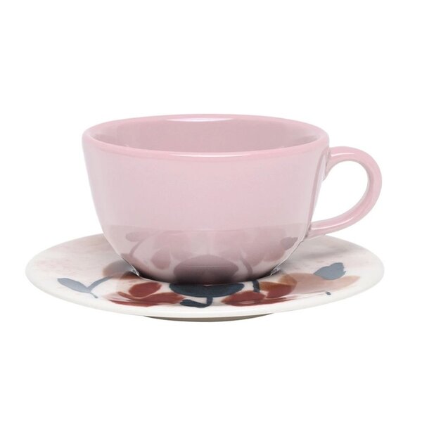 Kit 2 Xícaras Com Pires Unni Lisse Oxford® Cerâmica 200 Ml