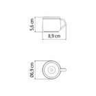 Kit 2 Xícaras Para Café Tramontina Em Aço Inox Preto 80 Ml
