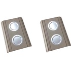 Kit 2un Esteiras Braço De Sofá Nude Porta Copos Alumínio.