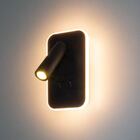 Kit 2x Luminária Arandela P/ Cabeceira De Cama Preta Ds8188 S