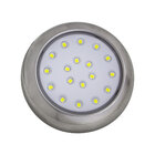 Kit 2x Luminária Piscina Led Ø80mm Cromada 18w Luz 6500k St10