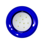 Kit 2x Luminária Piscina Led Smd Ø125mm 9w Luz 6500k Acabamen