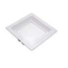 kit 2x Painel Led Embutir Recuado Quadrado 8w 3000K Branco Qu